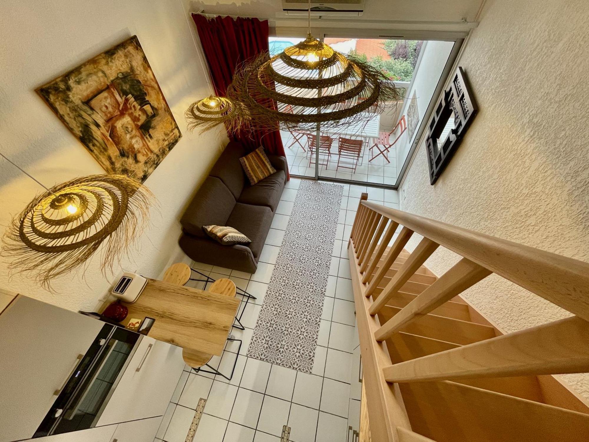Ferienwohnung Golfes Clairs - Duplex Climatise - Wifi Argelès-sur-Mer Exterior foto